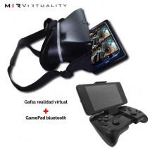 Kit gaming portatil MIR bluetooth gafas realidad virtual + gamepad para smartphone