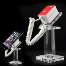 Soporte con cable  antirobo metacrilato para smartphones / mp3 / mp4 / maquetas