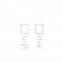 Lector de tarjetas SD 2 en 1 para iPhone 4 / 4s iPad 2