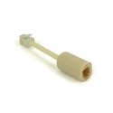 Antienrollador para cable rizado telefonico, Plano con cable,