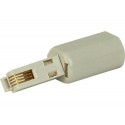 Antienrollador cable rizado  telefonico