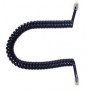 Cable rizado para telefono negro 2,10 m,