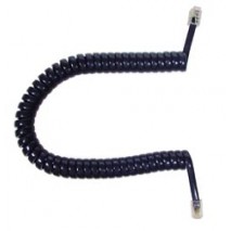 Cable rizado para telefono negro 2,10 m,