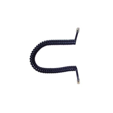 Cable rizado para telefono negro 2,10 m,