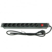 Regleta 19" 8 enchufes con interruptor para rack
