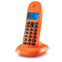 Telefono Inalambrico DECT MOTOROLA C1001 Naranja