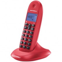 Telefono Inalambrico DECT MOTOROLA C1001 Rojo - Cereza