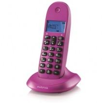 Telefono Inalambrico DECT MOTOROLA C1001 Violeta (Rosa)