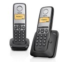 Telefono Inalambrico dect duo Gigaset A130 negro / plata