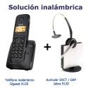 KIT solucion inalambrica Gigaset A120 + Auricular supletorio Dect Jabra 9120 GAP