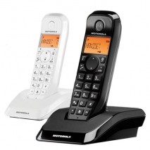 Telefono Inalambrico DECT MOTOROLA  S1202 Duo Startac Blanco y Negro