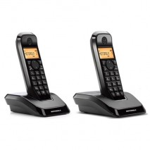 Telefono Inalambrico DECT MOTOROLA  S1202 Duo Startac  Negro