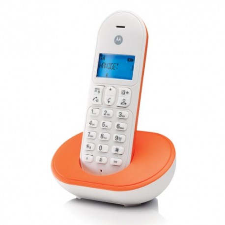 Telefono inalambrico DECT Motorola T101 Naranja