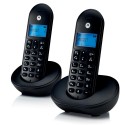 Telefono inalambrico Duo DECT Motorola T102 Negro