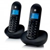 Telefono inalambrico Duo DECT Motorola T102 Negro