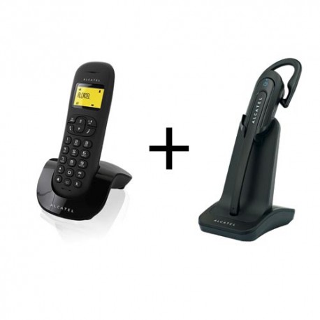 Pack Dect Alcatel C250 + Auricular DECT Alcatel IP70