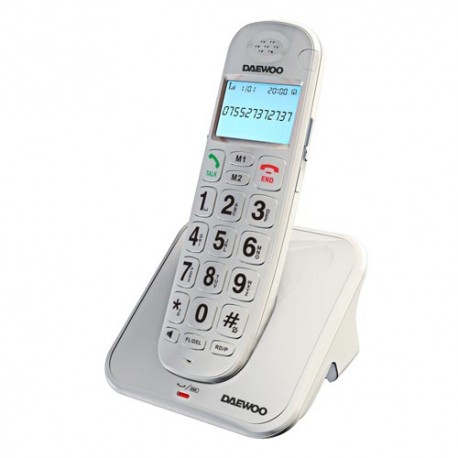 Dect Daewoo teclas grandes DTD 7100 Blanco