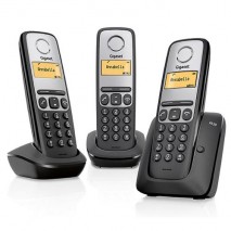 Telefono inalambrico dect trio Gigaset A130 negro / plata