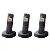 Dect  Panasonic TGC313 trio negro