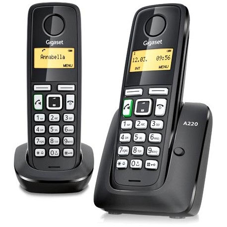 Telefono inalambrico dect duo Gigaset A220