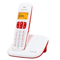 Dect Alcatel Delta 180 blanco rojo