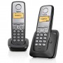 Telefono inalambrico dect Duo Gigaset A230 negro / plata