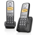 Telefono inalambrico dect Duo Gigaset A230 negro / plata