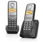 Telefono inalambrico dect Duo Gigaset A230 negro / plata