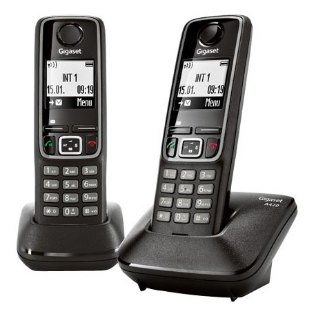 Dect Siemens Gigaset A420 black duo