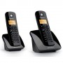 Telefono Inalambrico DECT MOTOROLA C402 Duo Negro