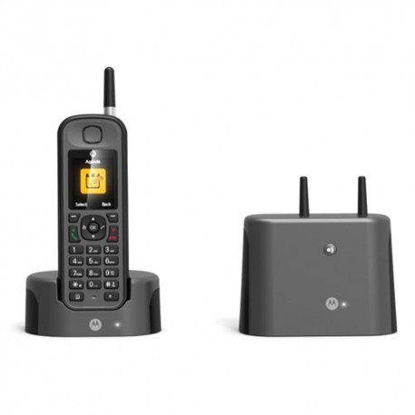 Telefono inalambrico DECT Motorola O201 Negro IP67 Largo Alcance