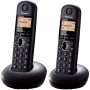 Telefono inalambrico duo Panasonic KXTGB212SPB negro