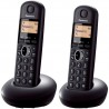 Telefono inalambrico duo Panasonic KXTGB212SPB negro