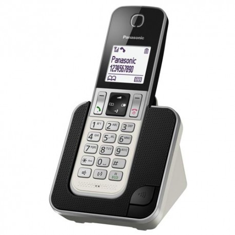 Teléfono inalambrico Panasonic KX-TGD310SPS plata,