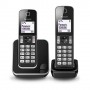Teléfono inalambrico Panasonic KX-TGD312SPB Duo  negro,