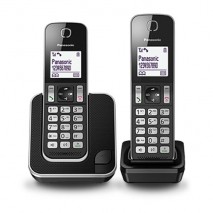 Teléfono inalambrico Panasonic KX-TGD312SPB Duo  negro,