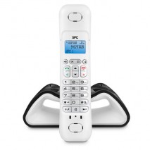 Dect spc Telecom 7706 negro y blanco ( agenda 50 nombres, manos libres)