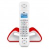 Dect Spc Telecom 7706 rojo  y blanco agenda 50 nombres manos libres