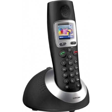 Dect Topcom Orbit negro pantalla en color