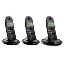 Telefono Inalambrico DECT MOTOROLA C1003 Trio Negro