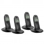 Telefono Inalambrico DECT MOTOROLA C1004 Cuarteto Negro