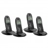 Telefono Inalambrico DECT MOTOROLA C1004 Cuarteto Negro