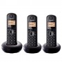 Teléfono Inalambrico trio Panasonic KXTGB213SPB negro