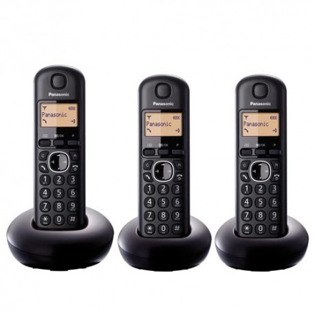 Teléfono Inalambrico trio Panasonic KXTGB213SPB negro