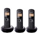 Teléfono Inalambrico trio Panasonic KXTGB213SPB negro