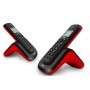 Dect duo Spc Telecom rojo y negro 7266 (50 nombres manos libres)