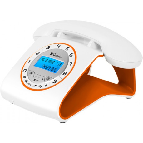 Telefono retro Elegance Telecom 3606 naranja