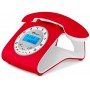 Telefono retro Elegance Telecom 3606 rojo