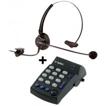Kit audifono monoaural + marcador telefonico Spiker DA202+11T