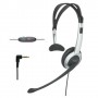 Auricular diadema Panasonic Jack 2,5 mm micro flexible y ajustable, control volumen y boton mute,